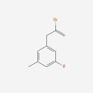 molecular formula C10H10BrF B3314726 2-Bromo-3-(3-fluoro-5-methylphenyl)-1-propene CAS No. 951888-89-4