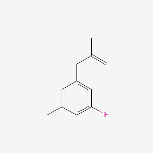 molecular formula C11H13F B3314734 3-(3-Fluoro-5-methylphenyl)-2-methyl-1-propene CAS No. 951888-93-0