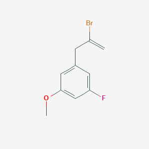 molecular formula C10H10BrFO B3314749 2-Bromo-3-(3-fluoro-5-methoxyphenyl)-1-propene CAS No. 951889-05-7