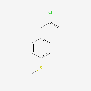 molecular formula C10H11ClS B3314762 2-氯-3-[(4-甲硫基)苯基]-1-丙烯 CAS No. 951889-21-7