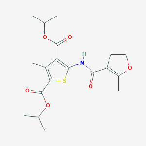 molecular formula C19H23NO6S B331477 Diisopropyl 3-methyl-5-[(2-methyl-3-furoyl)amino]-2,4-thiophenedicarboxylate 