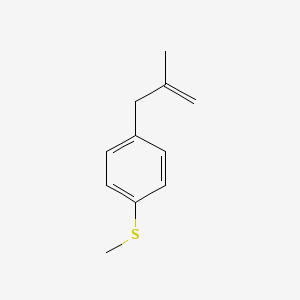 molecular formula C11H14S B3314770 2-甲基-3-[(4-甲硫基)苯基]-1-丙烯 CAS No. 951889-24-0