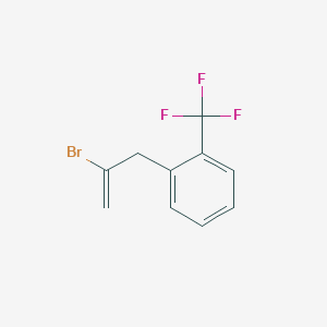 molecular formula C10H8BrF3 B3314777 2-Bromo-3-[(2-trifluoromethyl)phenyl]-1-propene CAS No. 951889-30-8