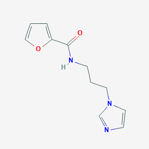 N-(3-imidazol-1-ylpropyl)furan-2-carboxamide