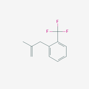 molecular formula C11H11F3 B3314783 2-Methyl-3-[(2-trifluoromethyl)phenyl]-1-propene CAS No. 951889-33-1