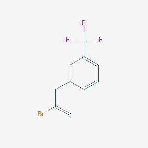 molecular formula C10H8BrF3 B3314799 2-Bromo-3-[(3-trifluoromethyl)phenyl]-1-propene CAS No. 951889-42-2