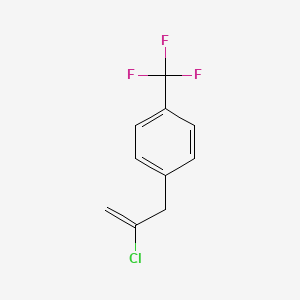 molecular formula C10H8ClF3 B3314820 2-Chloro-3-[(4-trifluoromethyl)phenyl]-1-propene CAS No. 951889-51-3