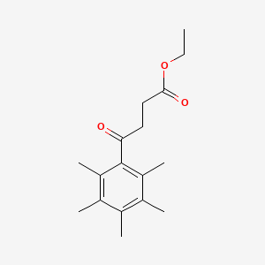 molecular formula C17H24O3 B3314830 Ethyl 4-(2,3,4,5,6-pentamethylphenyl)-4-oxobutanoate CAS No. 951889-55-7