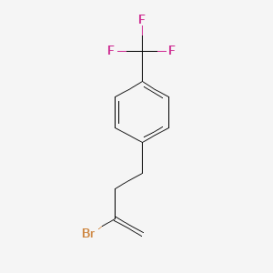 molecular formula C11H10BrF3 B3314837 2-Bromo-4-[(4-trifluoromethyl)phenyl]-1-butene CAS No. 951889-60-4