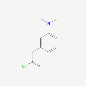 molecular formula C11H14ClN B3314842 2-Chloro-3-[(3-N,N-dimethylamino)phenyl]-1-propene CAS No. 951889-63-7