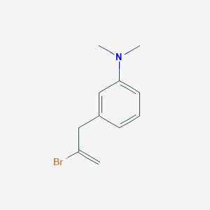 molecular formula C11H14BrN B3314844 2-溴-3-[(3-N,N-二甲氨基)苯基]-1-丙烯 CAS No. 951889-66-0