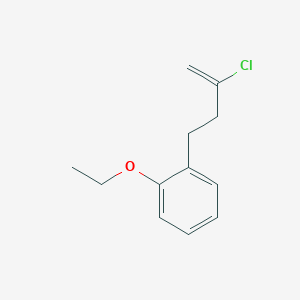 molecular formula C12H15ClO B3314870 2-Chloro-4-(2-ethoxyphenyl)-1-butene CAS No. 951889-84-2
