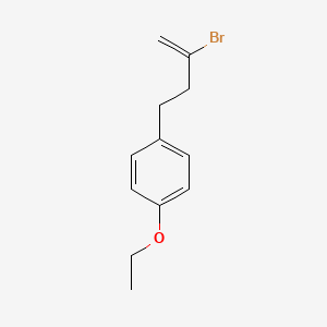 molecular formula C12H15BrO B3314887 2-溴-4-(4-乙氧基苯基)-1-丁烯 CAS No. 951889-96-6