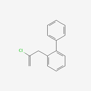molecular formula C15H13Cl B3314894 3-(2-Biphenyl)-2-chloro-1-propene CAS No. 951889-99-9