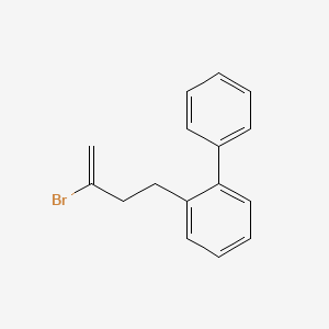 molecular formula C16H15B B3314908 4-(2-Biphenyl)-2-bromo-1-butene CAS No. 951890-08-7