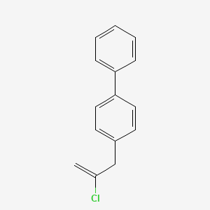 molecular formula C15H13Cl B3314915 3-(4-Biphenyl)-2-chloro-1-propene CAS No. 951890-14-5