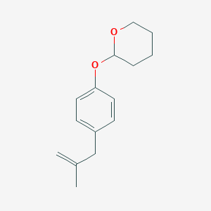 molecular formula C15H20O2 B3314935 2-Methyl-3-(4-(tetrahydro-pyran-2-yloxy)phenyl)-1-propene CAS No. 951890-29-2