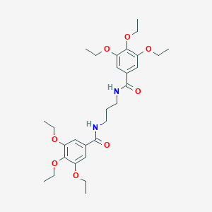 molecular formula C29H42N2O8 B331495 3,4,5-triethoxy-N-{3-[(3,4,5-triethoxybenzoyl)amino]propyl}benzamide 