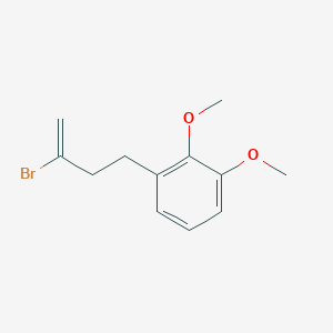 molecular formula C12H15BrO2 B3315029 2-Bromo-4-(2,3-dimethoxyphenyl)-1-butene CAS No. 951891-01-3