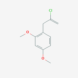 molecular formula C11H13ClO2 B3315034 2-Chloro-3-(2,4-dimethoxyphenyl)-1-propene CAS No. 951891-07-9
