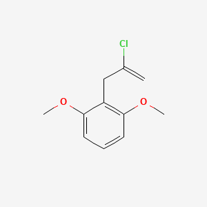 molecular formula C11H13ClO2 B3315066 2-氯-3-(2,6-二甲氧基苯基)-1-丙烯 CAS No. 951891-24-0