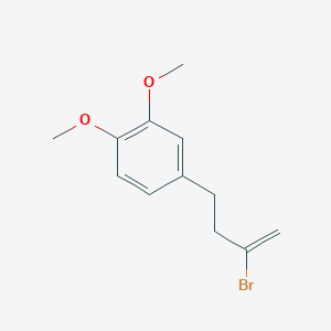 molecular formula C12H15BrO2 B3315081 2-Bromo-4-(3,4-dimethoxyphenyl)-1-butene CAS No. 951891-36-4