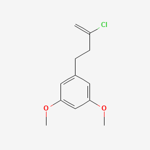molecular formula C12H15ClO2 B3315086 2-Chloro-4-(3,5-dimethoxyphenyl)-1-butene CAS No. 951891-45-5
