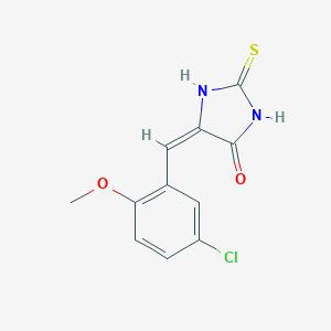 molecular formula C11H9ClN2O2S B331511 5-(5-Chloro-2-methoxybenzylidene)-2-thioxo-4-imidazolidinone 