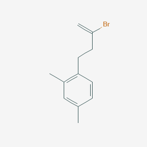 molecular formula C12H15B B3315118 2-Bromo-4-(2,4-dimethylphenyl)-1-butene CAS No. 951891-72-8