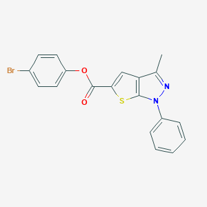 molecular formula C19H13BrN2O2S B331514 4-bromophenyl 3-methyl-1-phenyl-1H-thieno[2,3-c]pyrazole-5-carboxylate 