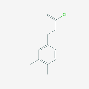 molecular formula C12H15Cl B3315144 2-Chloro-4-(3,4-dimethylphenyl)-1-butene CAS No. 951892-05-0