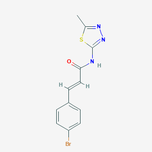 molecular formula C12H10BrN3OS B331515 3-(4-bromophenyl)-N-(5-methyl-1,3,4-thiadiazol-2-yl)acrylamide 