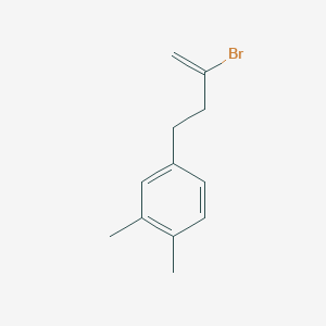 molecular formula C12H15B B3315151 2-Bromo-4-(3,4-dimethylphenyl)-1-butene CAS No. 951892-11-8