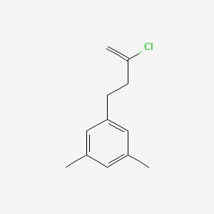 molecular formula C12H15Cl B3315176 2-Chloro-4-(3,5-dimethylphenyl)-1-butene CAS No. 951892-25-4