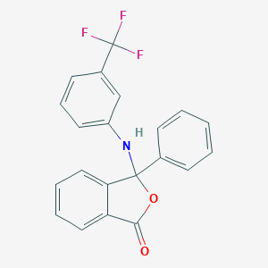 molecular formula C21H14F3NO2 B331518 3-Phenyl-3-[3-(trifluoromethyl)anilino]-2-benzofuran-1(3H)-one 