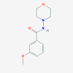 molecular formula C12H16N2O3 B331519 3-methoxy-N-(4-morpholinyl)benzamide 