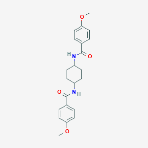 molecular formula C22H26N2O4 B331524 4-methoxy-N-{4-[(4-methoxybenzoyl)amino]cyclohexyl}benzamide 