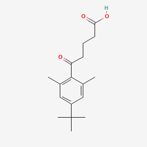 molecular formula C17H24O3 B3315246 5-(4-Tert-butyl-2,6-dimethylphenyl)-5-oxovaleric acid CAS No. 951892-53-8