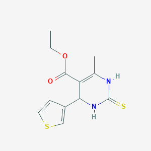 molecular formula C12H14N2O2S2 B331525 Ethyl 6-methyl-4-(3-thienyl)-2-thioxo-1,2,3,4-tetrahydro-5-pyrimidinecarboxylate 