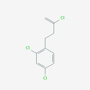 molecular formula C10H9Cl3 B3315256 2-Chloro-4-(2,4-dichlorophenyl)-1-butene CAS No. 951892-55-0