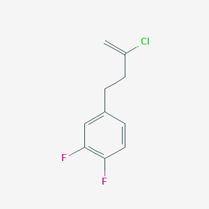 molecular formula C10H9ClF2 B3315271 2-Chloro-4-(3,4-difluorophenyl)-1-butene CAS No. 951892-60-7