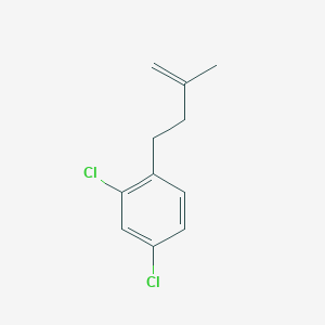 molecular formula C11H12Cl2 B3315288 4-(2,4-Dichlorophenyl)-2-methyl-1-butene CAS No. 951892-67-4