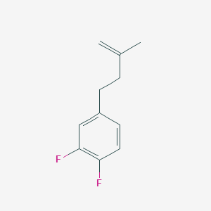 molecular formula C11H12F2 B3315291 4-(3,4-Difluorophenyl)-2-methyl-1-butene CAS No. 951892-69-6