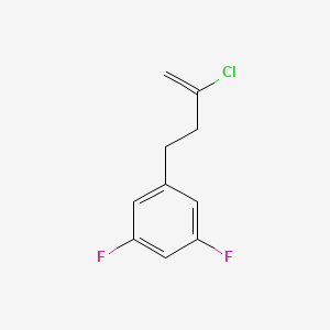 molecular formula C10H9ClF2 B3315312 2-氯-4-(3,5-二氟苯基)-1-丁烯 CAS No. 951892-75-4