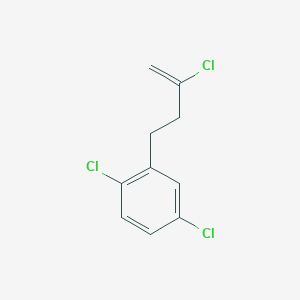 molecular formula C10H9Cl3 B3315315 2-Chloro-4-(2,5-dichlorophenyl)-1-butene CAS No. 951892-76-5