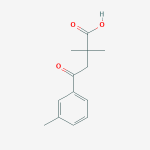 molecular formula C13H16O3 B3315322 2,2-Dimethyl-4-(3-methylphenyl)-4-oxobutyric acid CAS No. 951892-77-6
