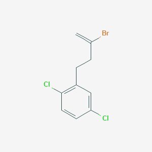 molecular formula C10H9BrCl2 B3315331 2-Bromo-4-(2,5-dichlorophenyl)-1-butene CAS No. 951892-82-3