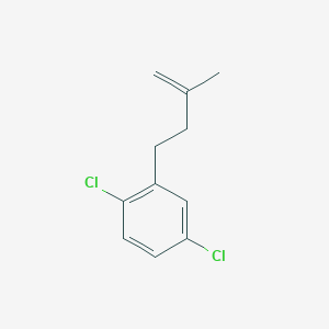 molecular formula C11H12Cl2 B3315345 4-(2,5-Dichlorophenyl)-2-methyl-1-butene CAS No. 951892-85-6