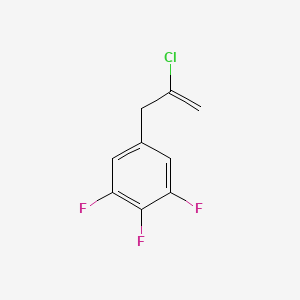 molecular formula C9H6ClF3 B3315352 2-Chloro-3-(3,4,5-trifluorophenyl)-1-propene CAS No. 951892-87-8
