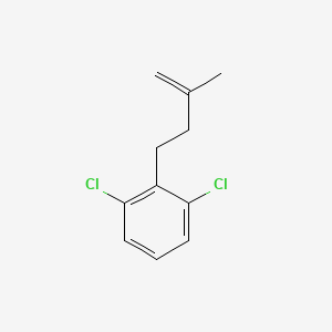 molecular formula C11H12Cl2 B3315374 4-(2,6-Dichlorophenyl)-2-methyl-1-butene CAS No. 951892-94-7
